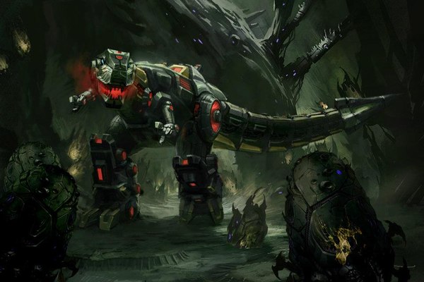 Transformers Fall Of Cybertron Dino Form Grimlock Concept Art  (1 of 3)
